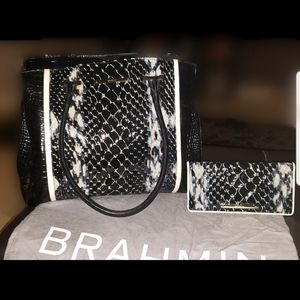 Brahmin Handbag w/ matching wallet